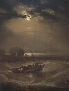 Joseph Mallord William Turner Fishermen at sea (mk31) oil painting on canvas